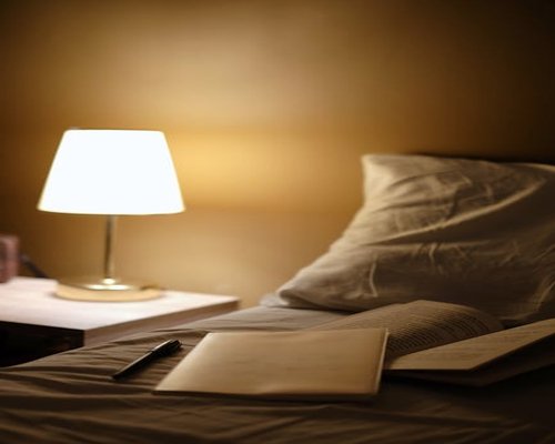 Comfortable nighttime reading setup